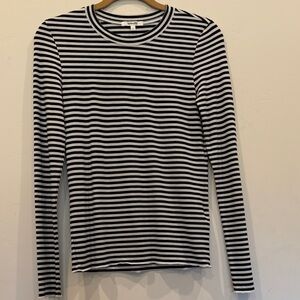 NWOT Splendid Navy/White Striped Long Sleeve Tee size S.